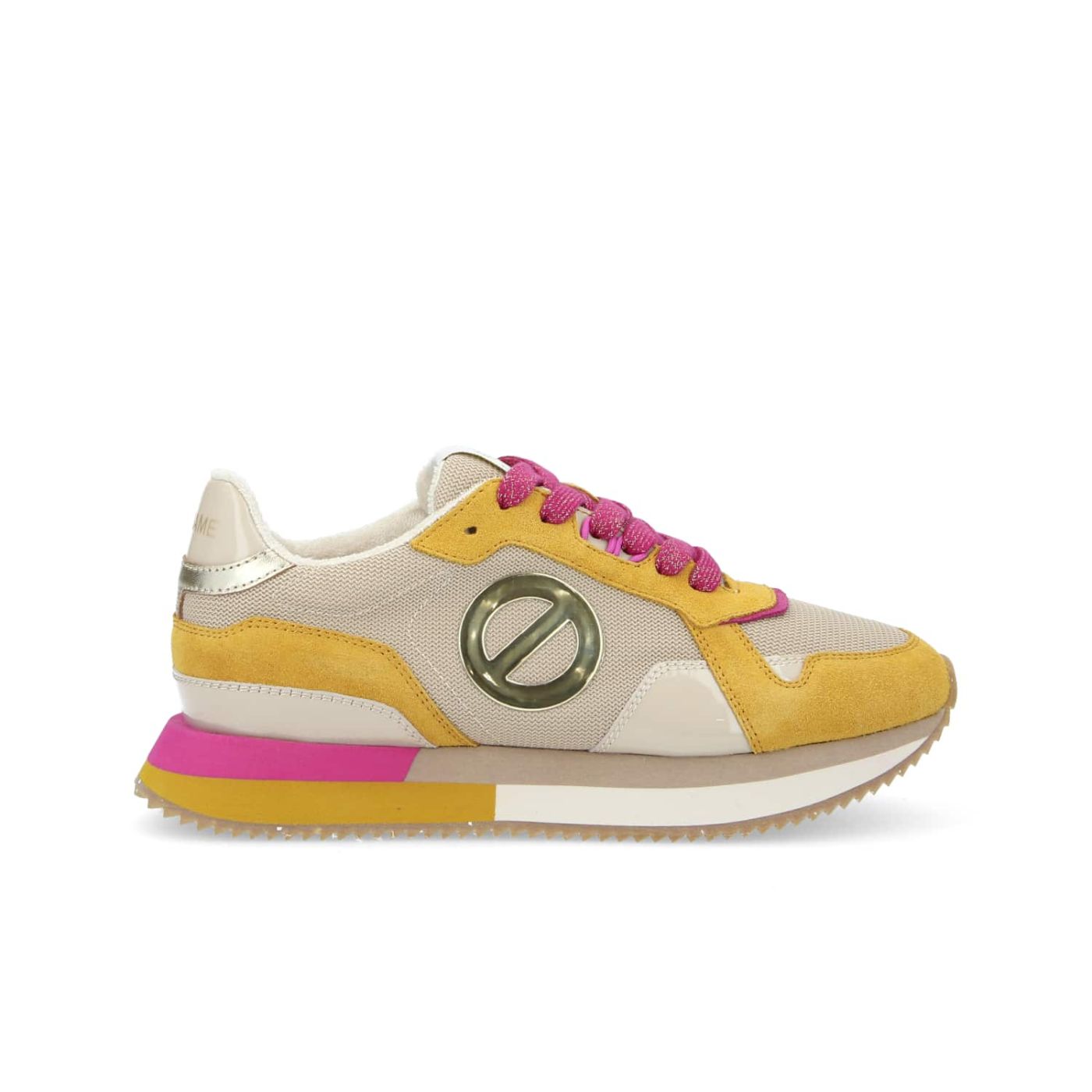 MIA NEW JOGGER W  -  SUEDE/PAT./KNIT  - GIALLO MAIS/SABBIA/ROSA/